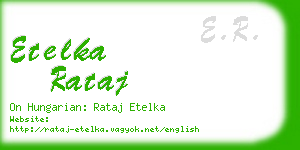 etelka rataj business card